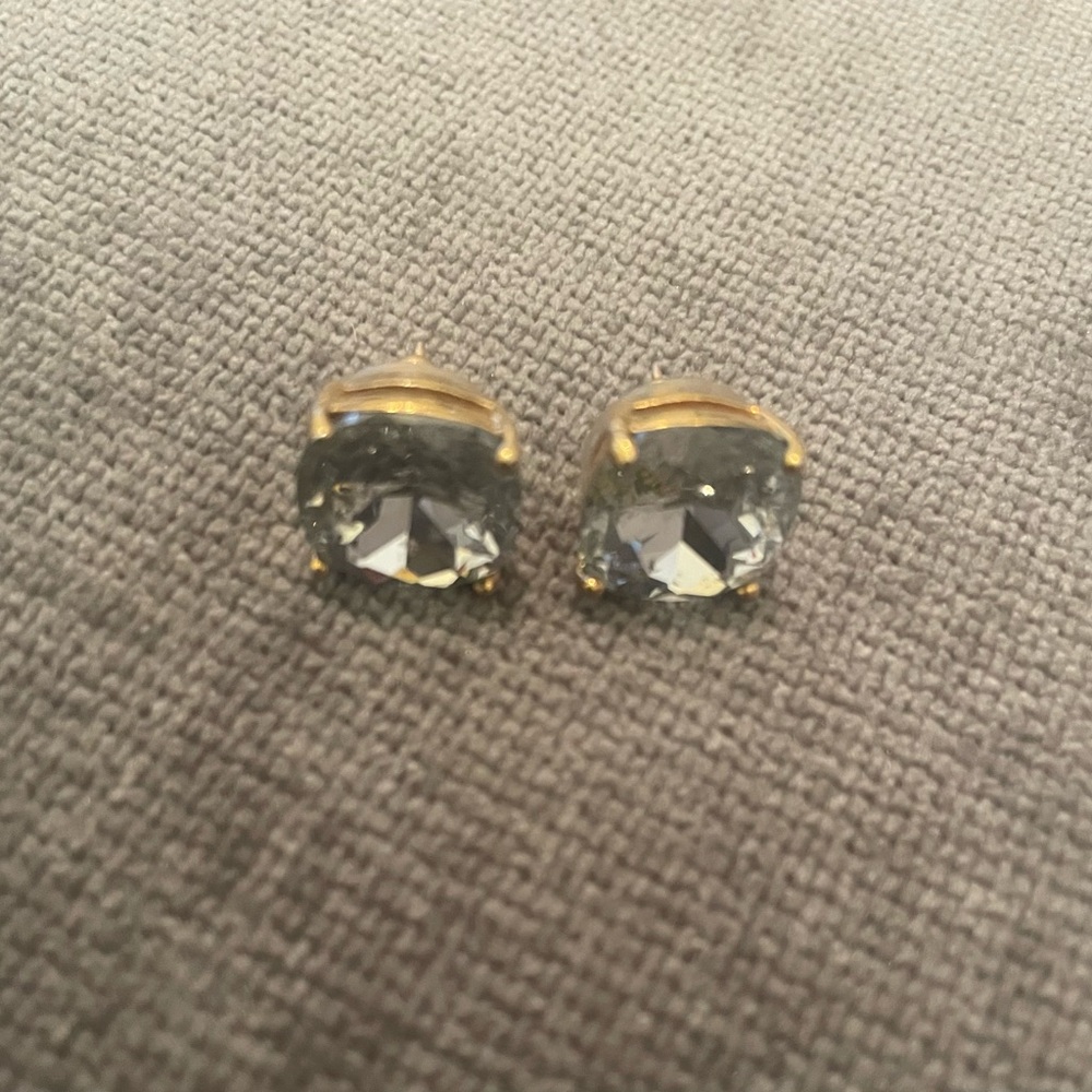 Kate Spade Square Stud Earrings with gold tone